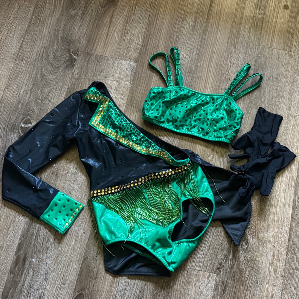 Green and Black Glamour Costume